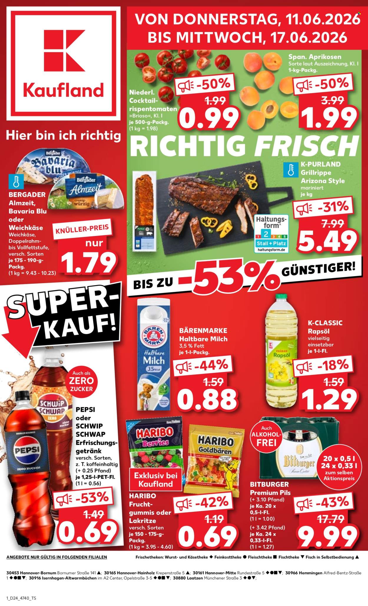Leták Kaufland - 11.6.2026 - 17.6.2026. Strana 1