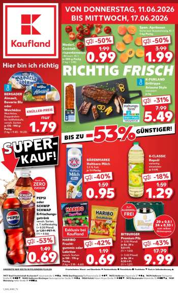 Prospekte Kaufland - 11.06.2026 - 17.06.2026.