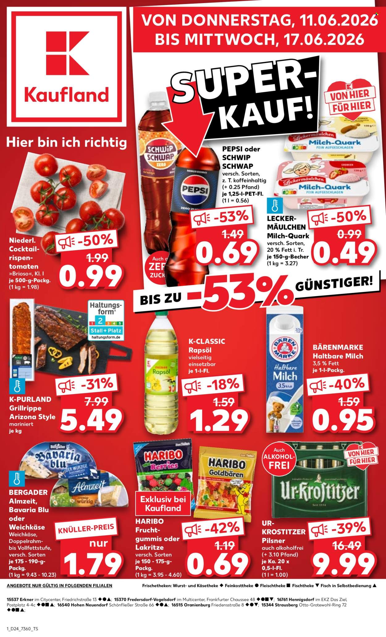 Leták Kaufland - 11.6.2026 - 17.6.2026. Strana 1
