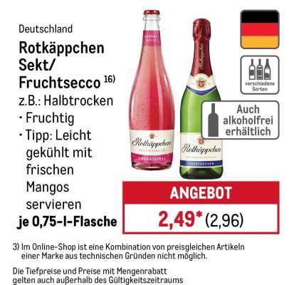 Rotkäppchen Sekt/Fruchtsecco