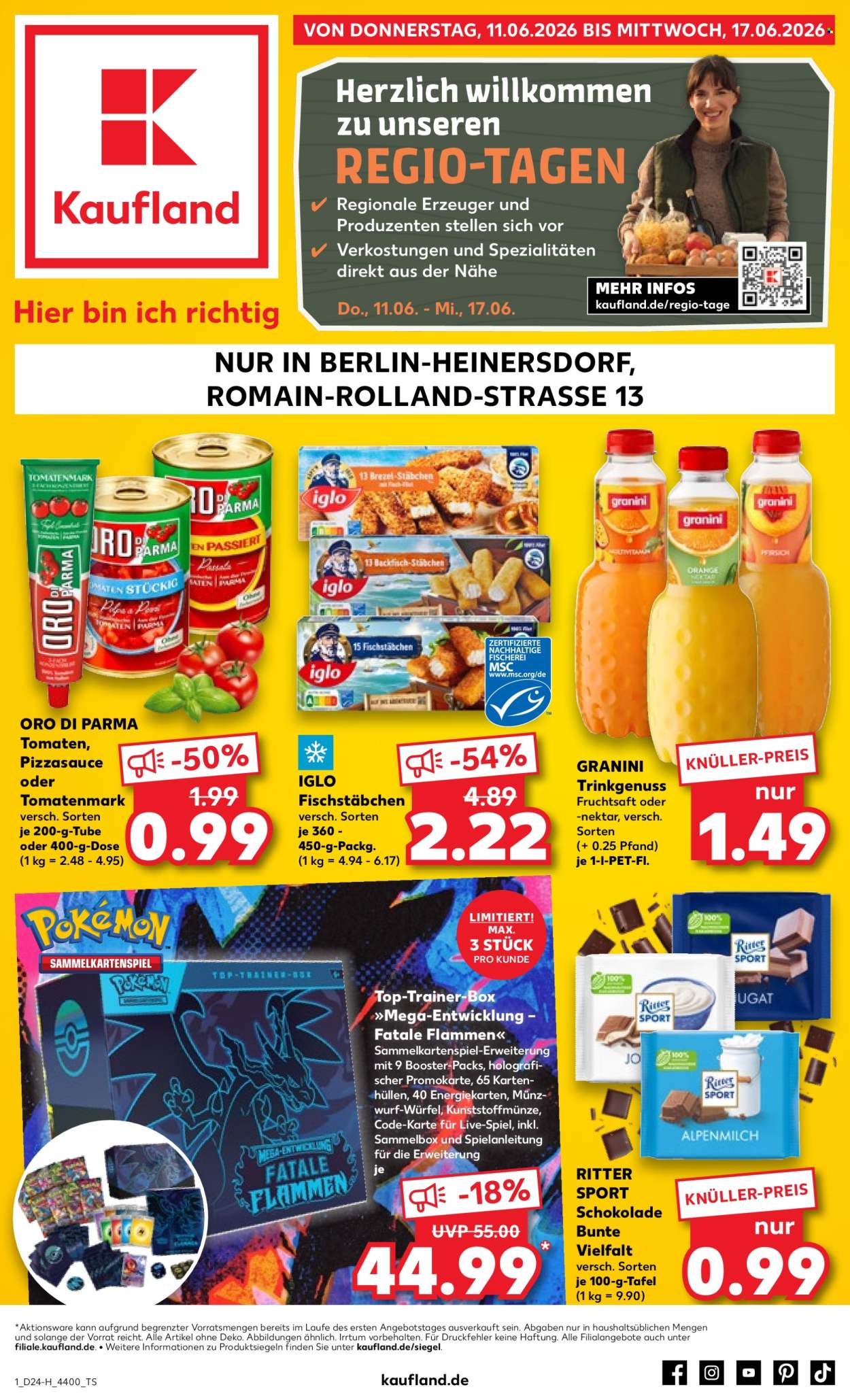 Leták Kaufland - 11.6.2026 - 17.6.2026. Strana 1