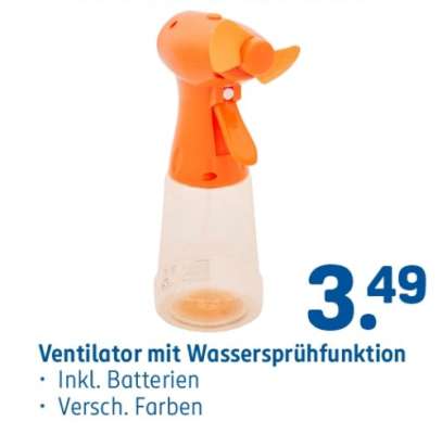 Ventilator mit Wassersprühfunktion