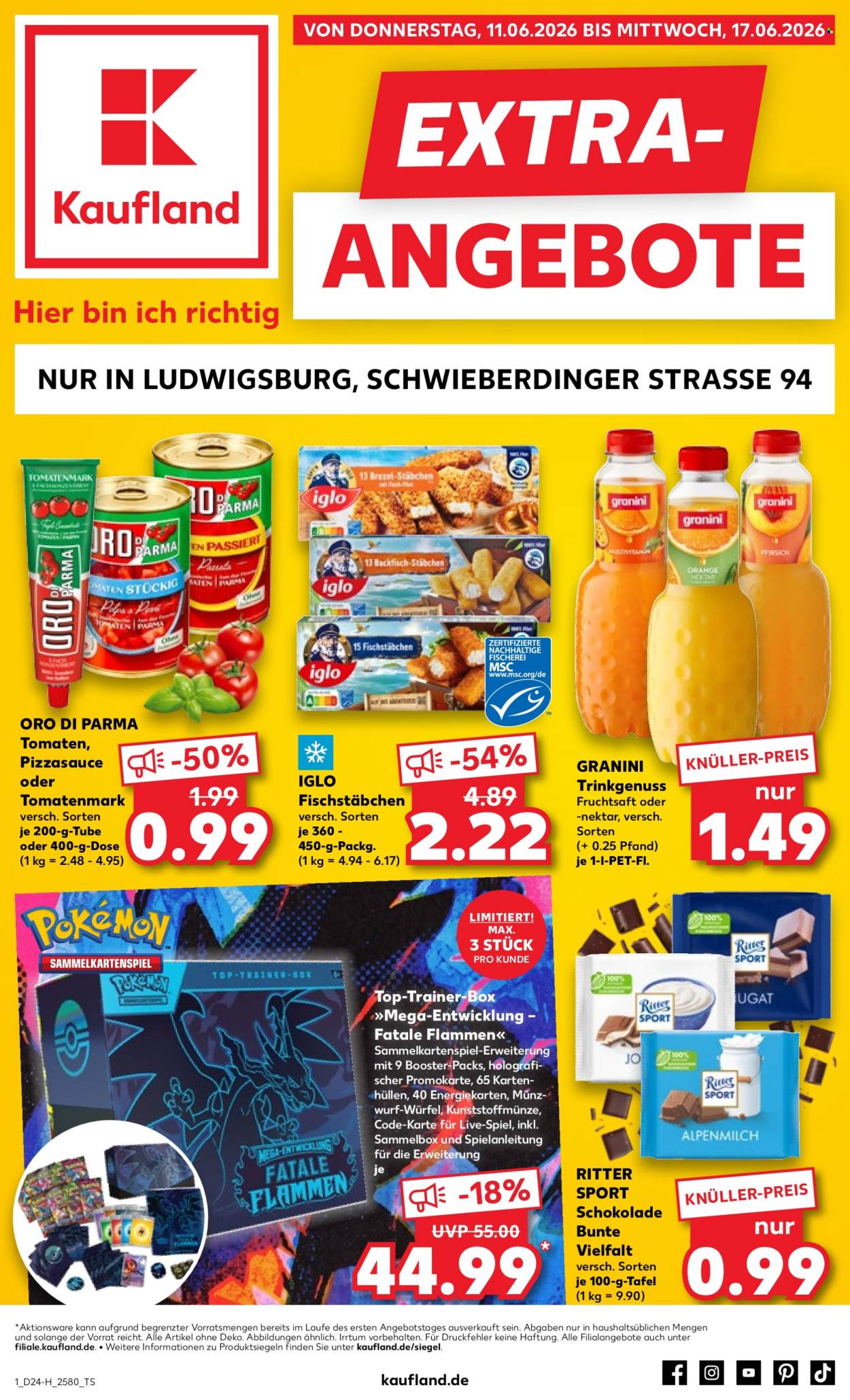 Leták Kaufland - 11.6.2026 - 17.6.2026. Strana 1