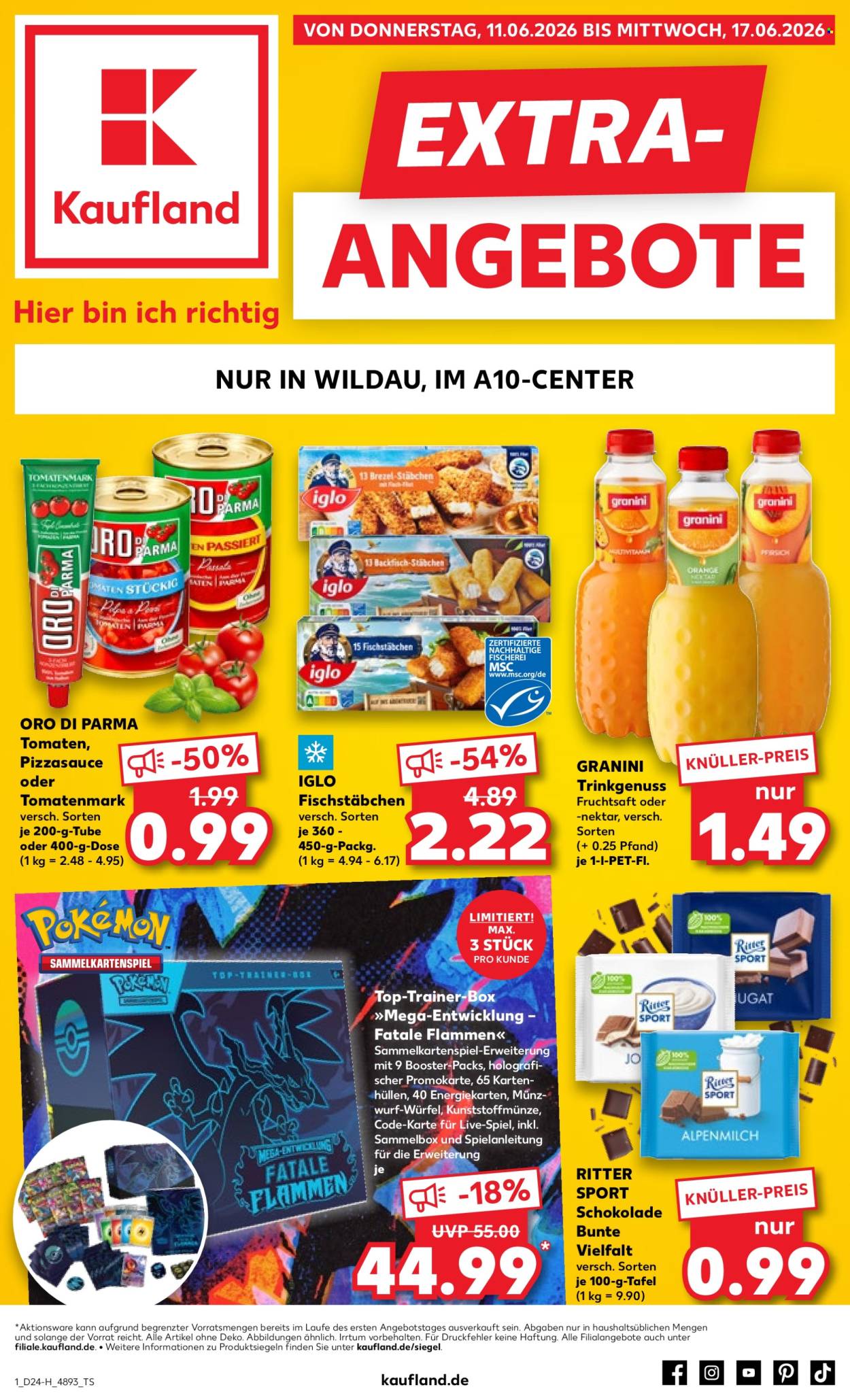 Leták Kaufland - 11.6.2026 - 17.6.2026. Strana 1