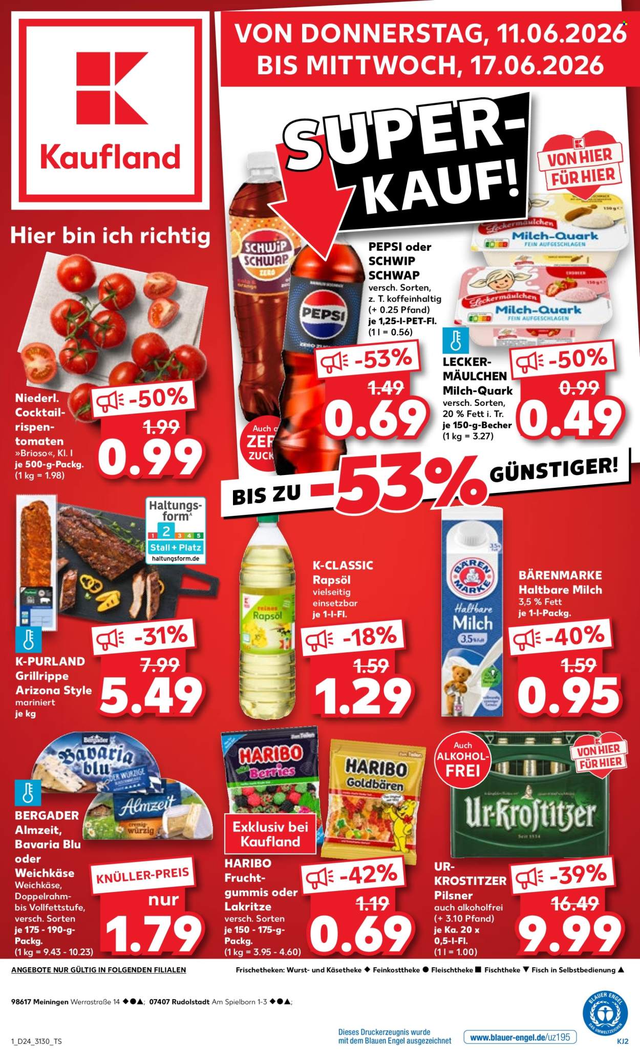 Leták Kaufland - 11.6.2026 - 17.6.2026. Strana 1