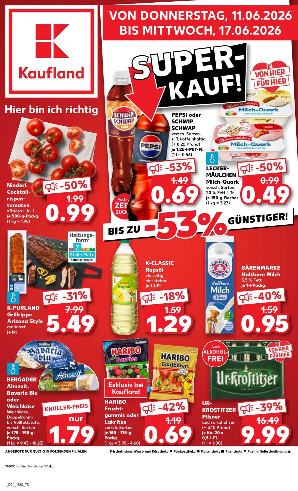Leták Kaufland - 11.6.2026 - 17.6.2026. Strana 1