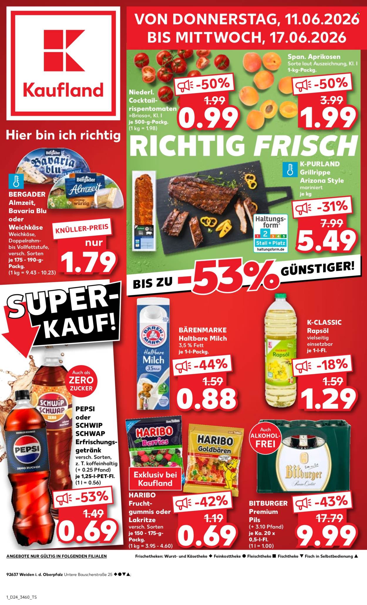 Leták Kaufland - 11.6.2026 - 17.6.2026. Strana 1