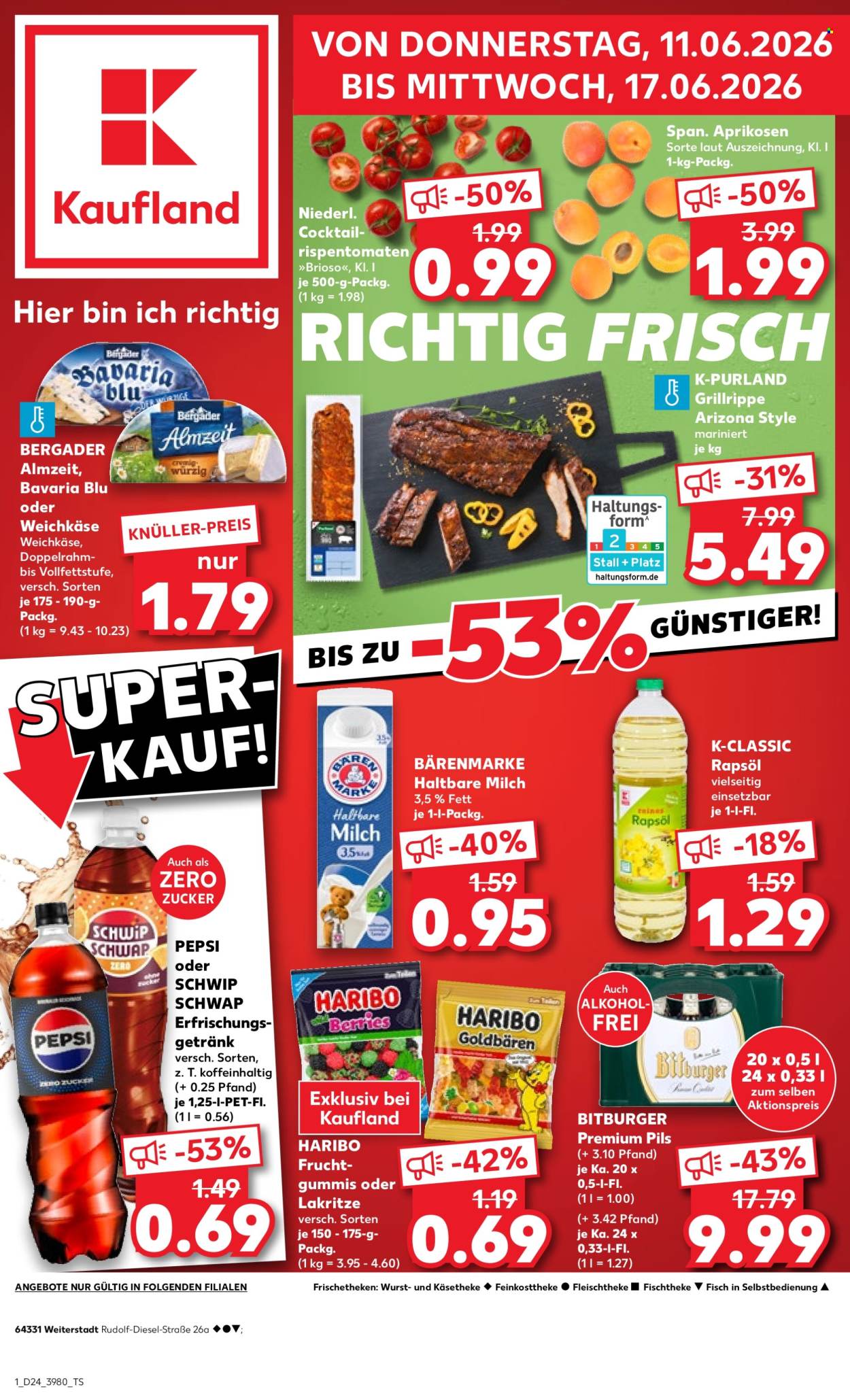 Kaufland Prospekte  - 11.06.2026 - 17.06.2026. Seite 1