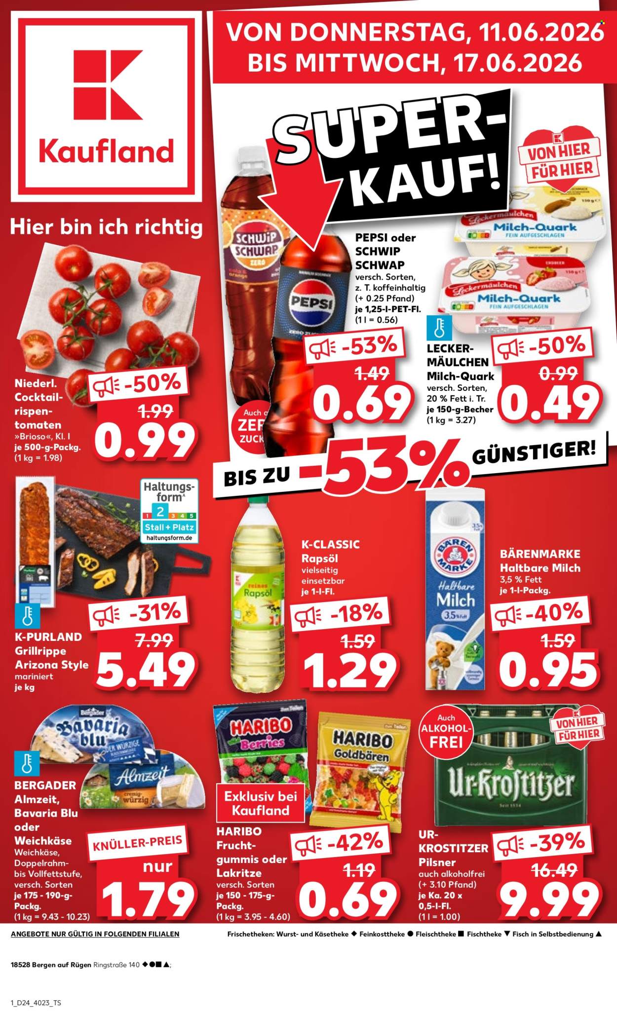 Leták Kaufland - 11.6.2026 - 17.6.2026. Strana 1