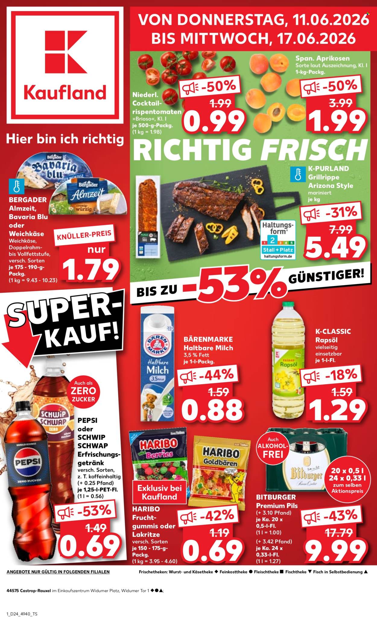 Leták Kaufland - 11.6.2026 - 17.6.2026. Strana 1