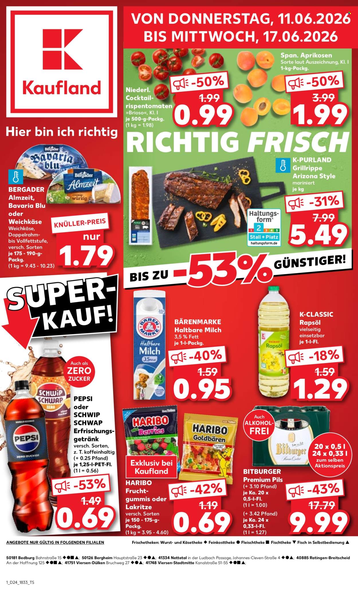 Leták Kaufland - 11.6.2026 - 17.6.2026. Strana 1