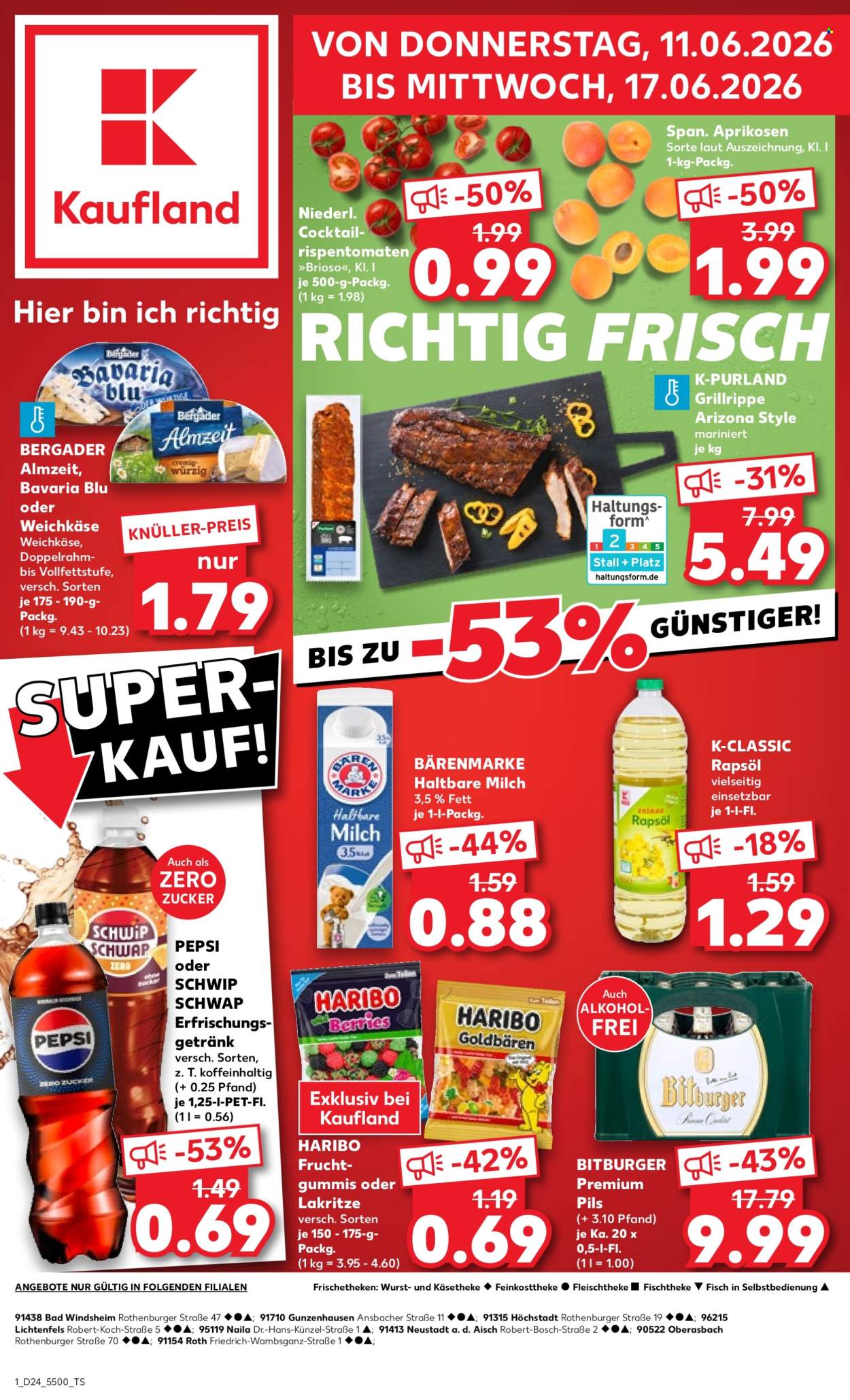 Leták Kaufland - 11.6.2026 - 17.6.2026. Strana 1