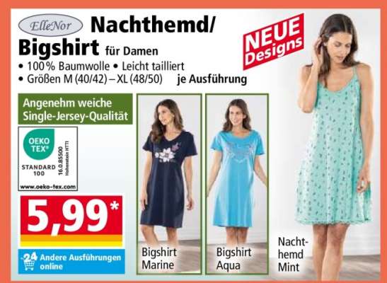 Nachthemd/Bigshirt