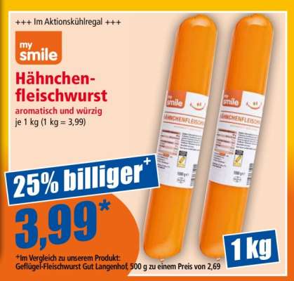 Hähnchenfleischwurst