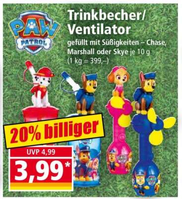 Trinkbecher/Ventilator