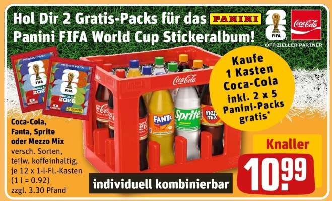 Coca-Cola, Fanta, Sprite oder Mezzo Mix