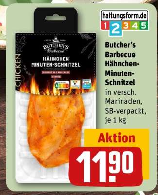 Butcher’s Barbecue Hähnchen-Minuten-Schnitzel