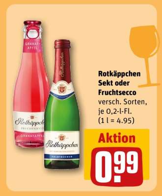 Rotkäppchen Sekt oder Fruchtsecco