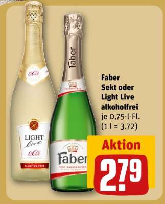 Faber Sekt oder Light Live alkoholfrei