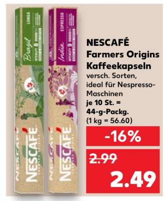 NESCAFÉ Farmers Origins Kaffeekapseln
