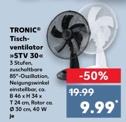 TRONIC® Tischventilator »STV 30«