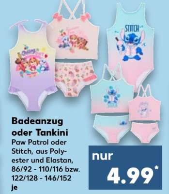 Badeanzug oder Tankini