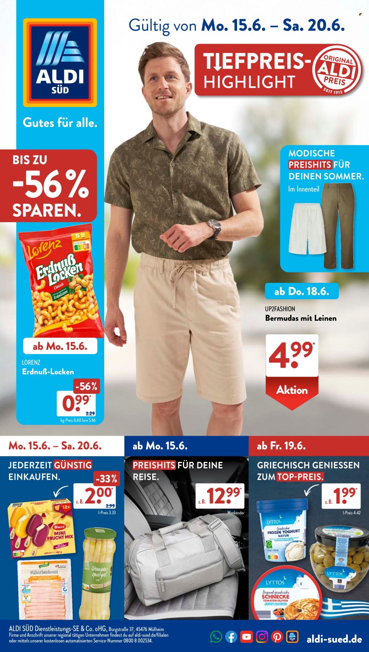 ALDI SÜD Prospekte  - 15.06.2026 - 20.06.2026. Seite 1