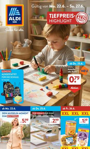 Prospekte ALDI SÜD - 22.06.2026 - 27.06.2026.