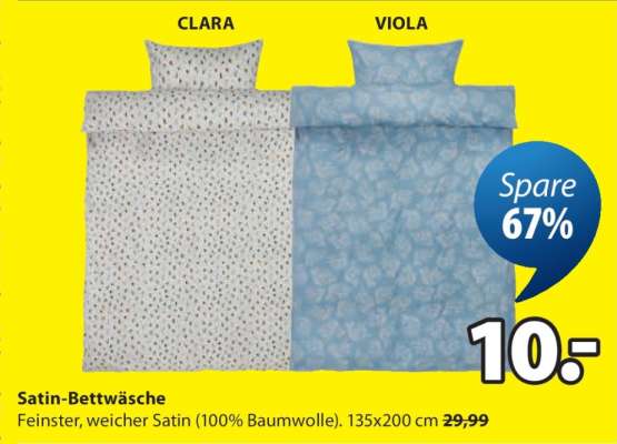 Satin-Bettwäsche