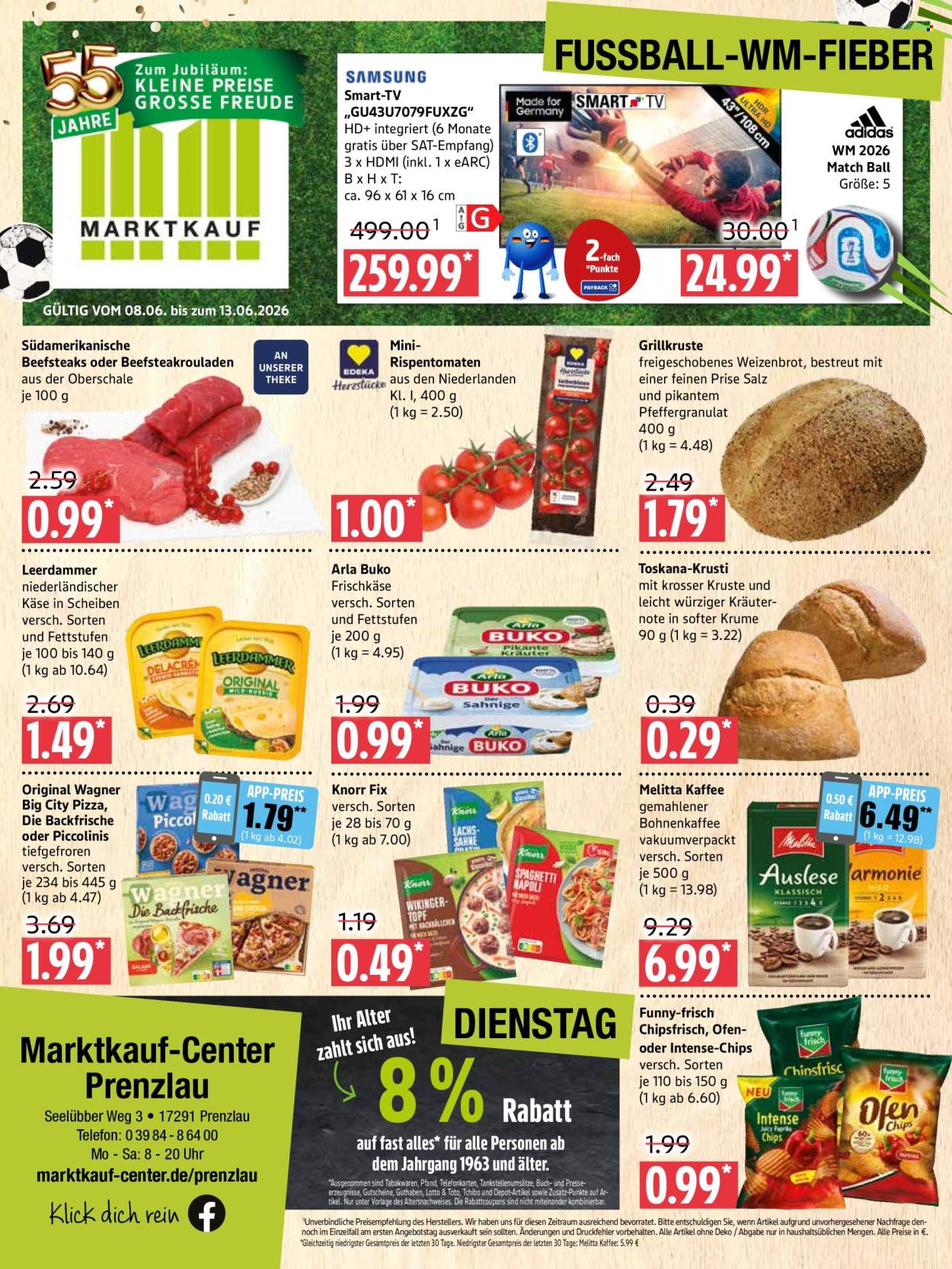 Leták Marktkauf - 8.6.2026 - 13.6.2026. Strana 1