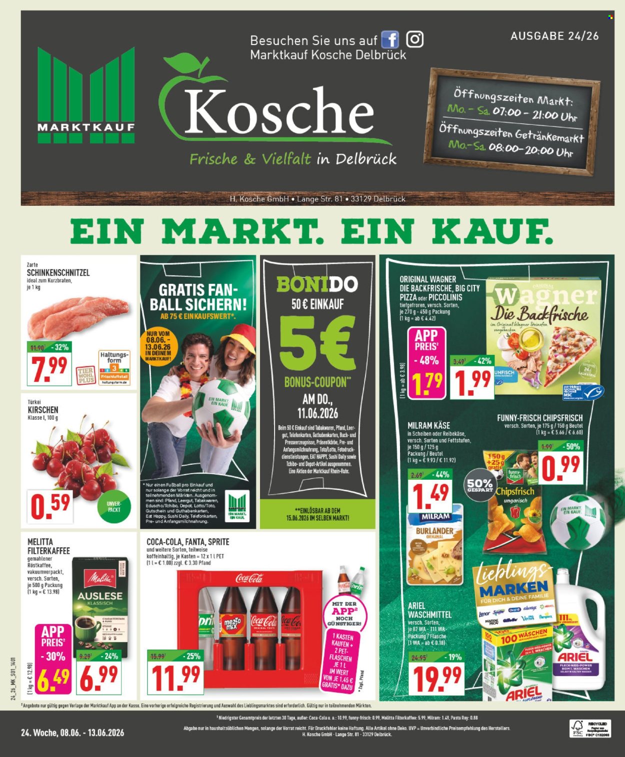 Leták Marktkauf - 8.6.2026 - 13.6.2026. Strana 1