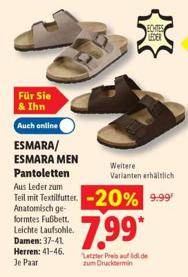 ESMARA/ESMARA MEN Pantoletten