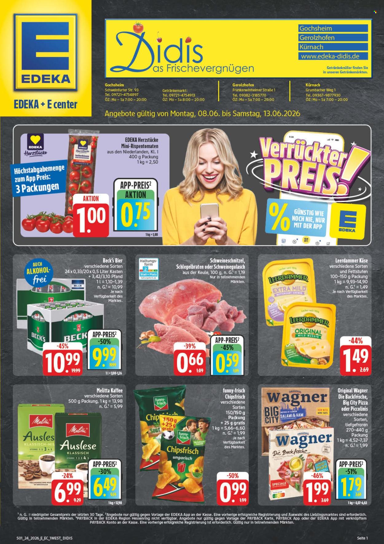 Leták Edeka - 8.6.2026 - 13.6.2026. Strana 1