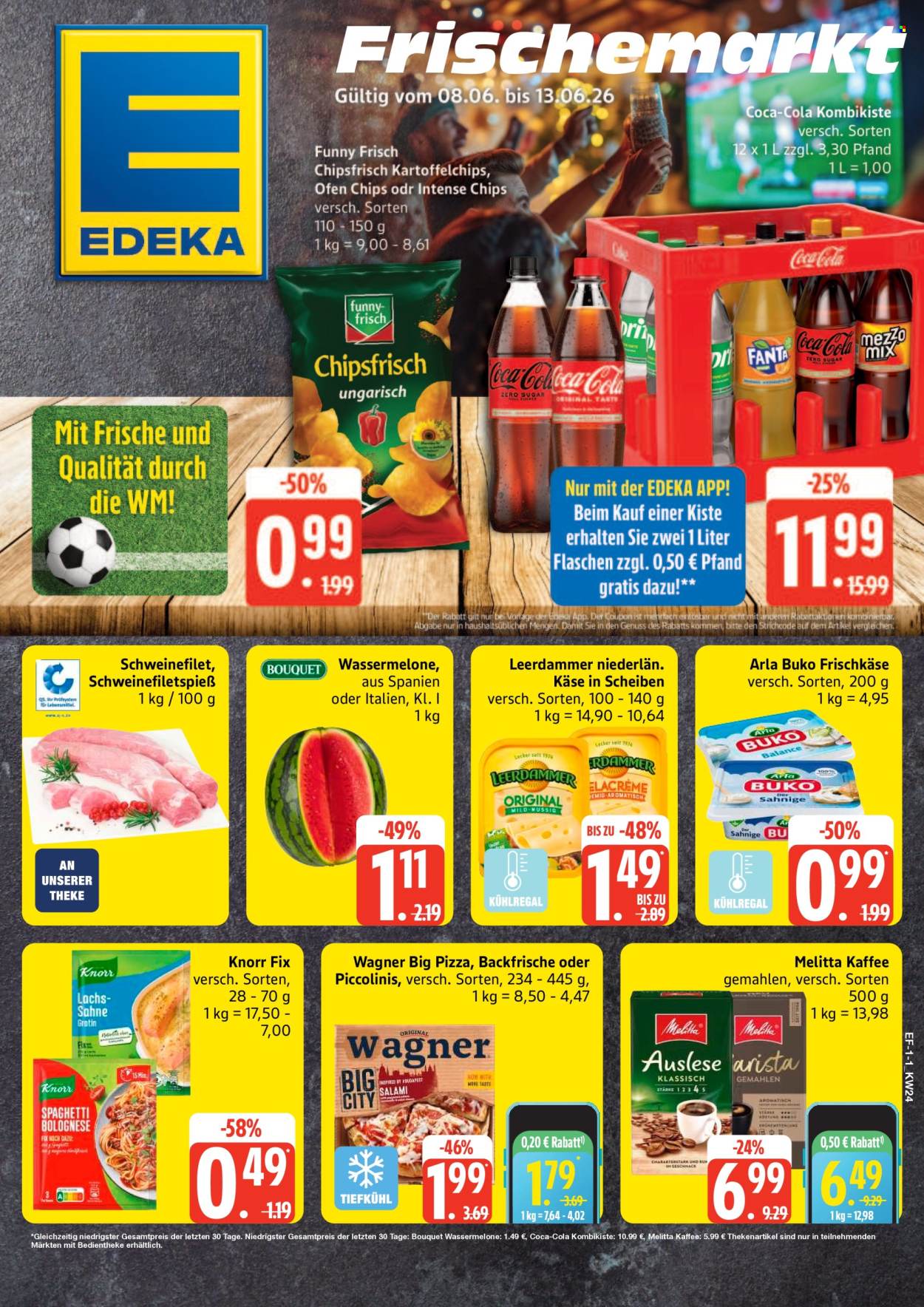 Leták Edeka - 8.6.2026 - 13.6.2026. Strana 1