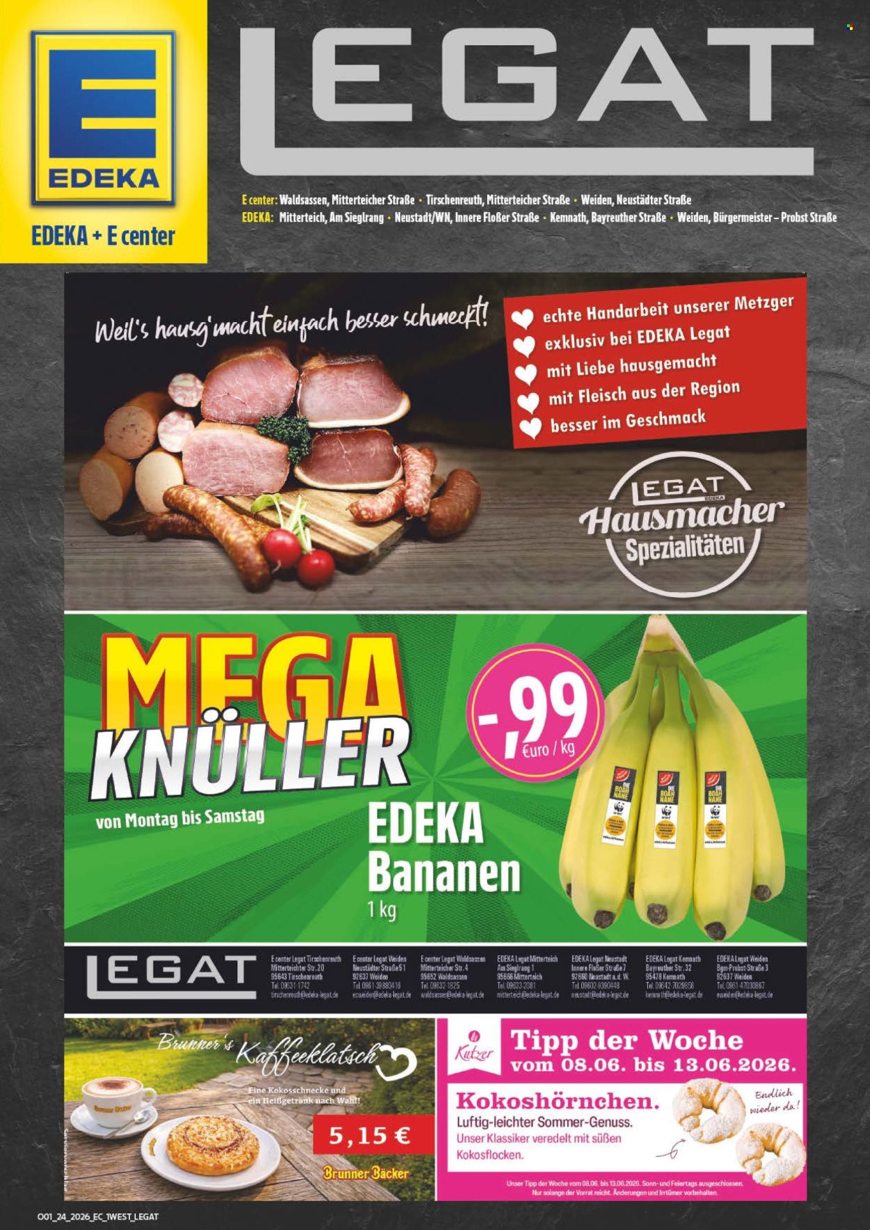 Leták Edeka - 8.6.2026 - 13.6.2026. Strana 2