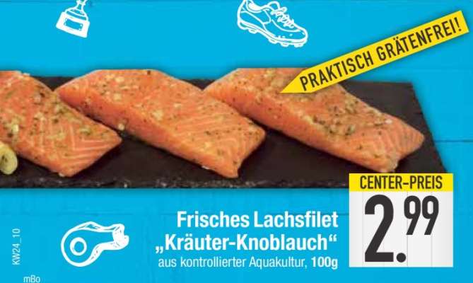 Frisches Lachsfilet „Kräuter-Knoblauch“