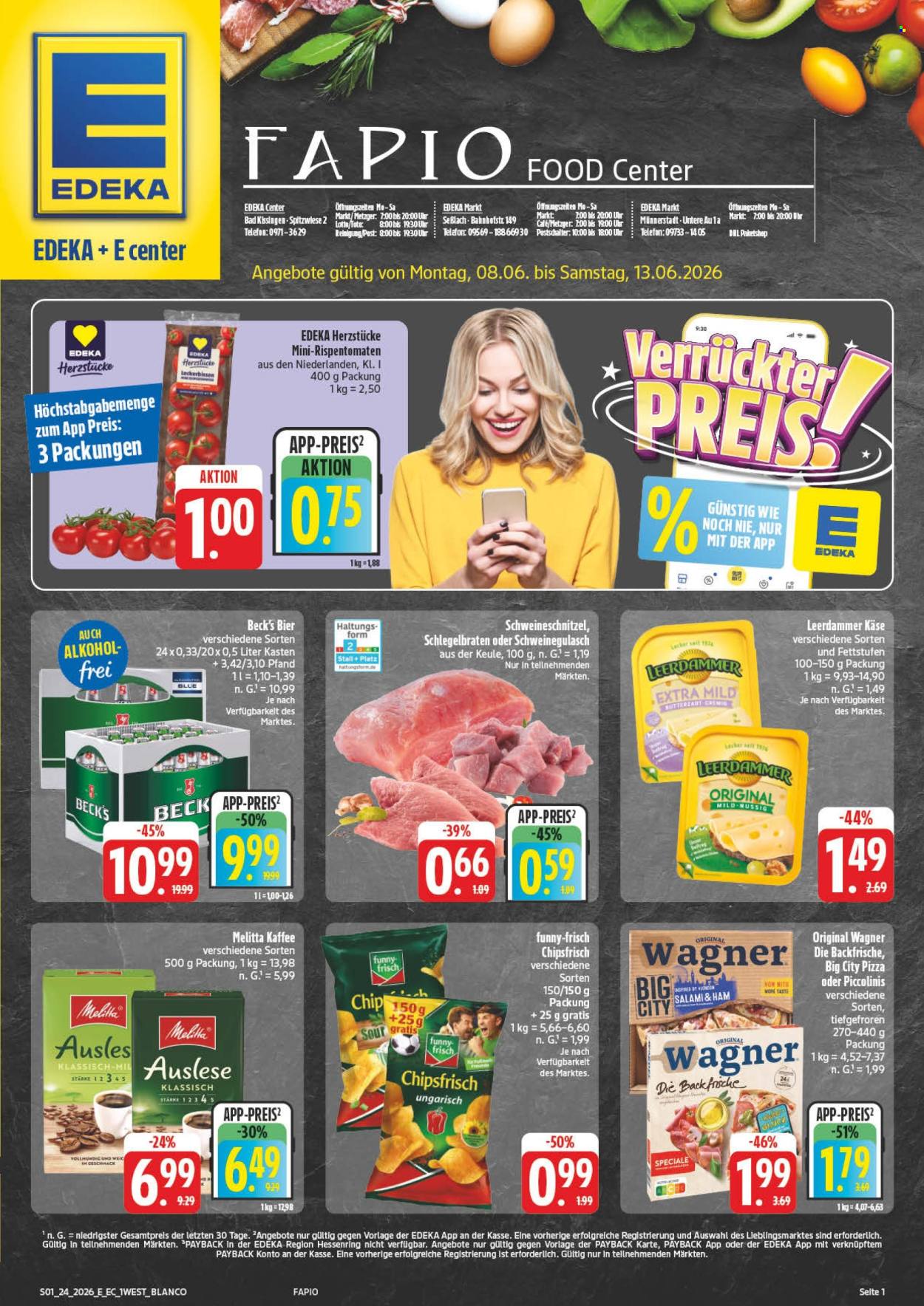 Leták Edeka - 8.6.2026 - 13.6.2026. Strana 1