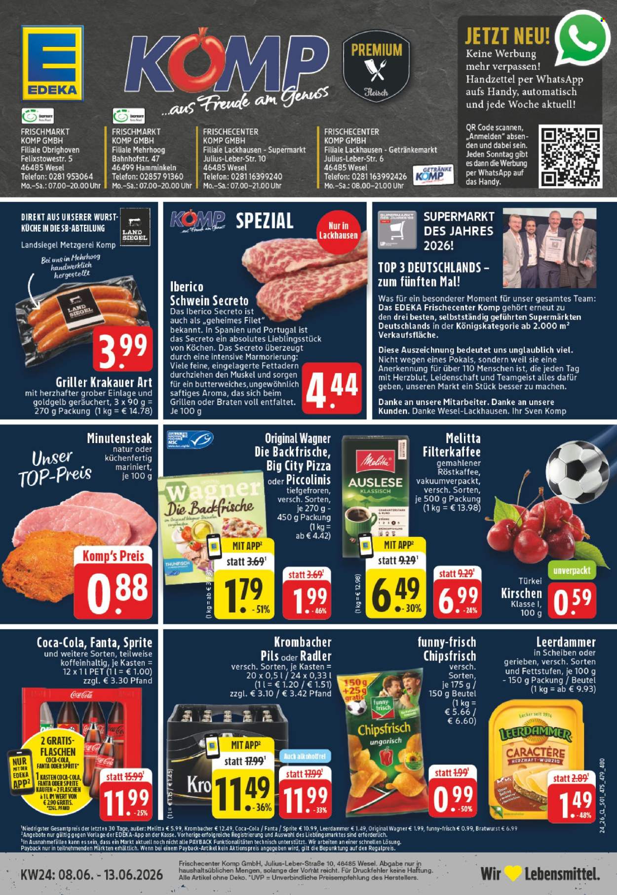Leták Edeka - 8.6.2026 - 13.6.2026. Strana 1