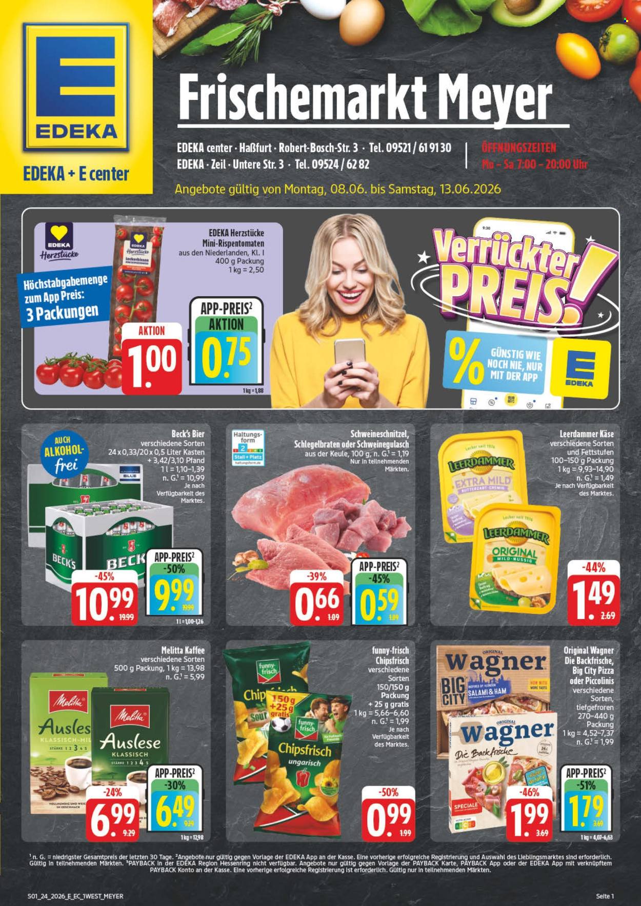 Leták Edeka - 8.6.2026 - 13.6.2026. Strana 1