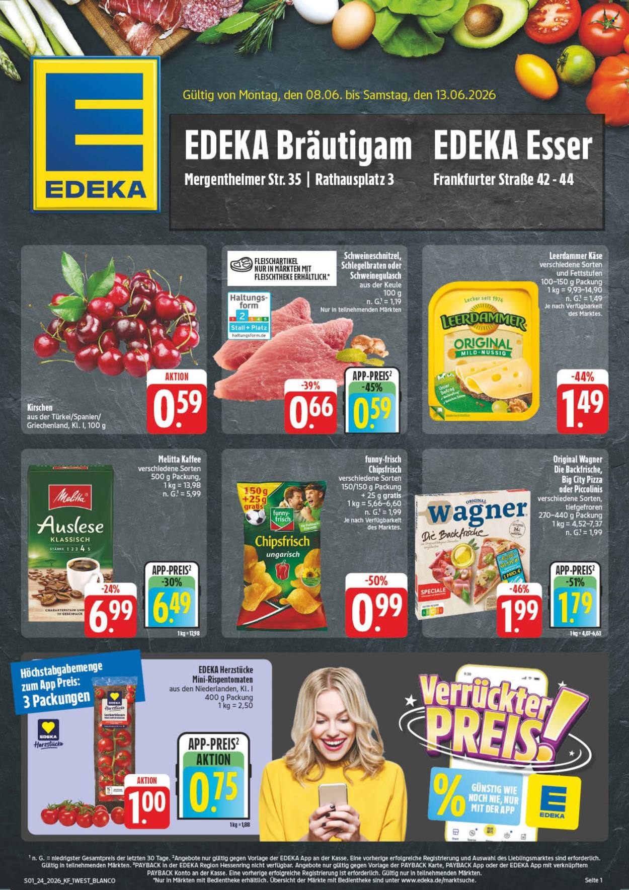 Leták Edeka - 8.6.2026 - 13.6.2026. Strana 1