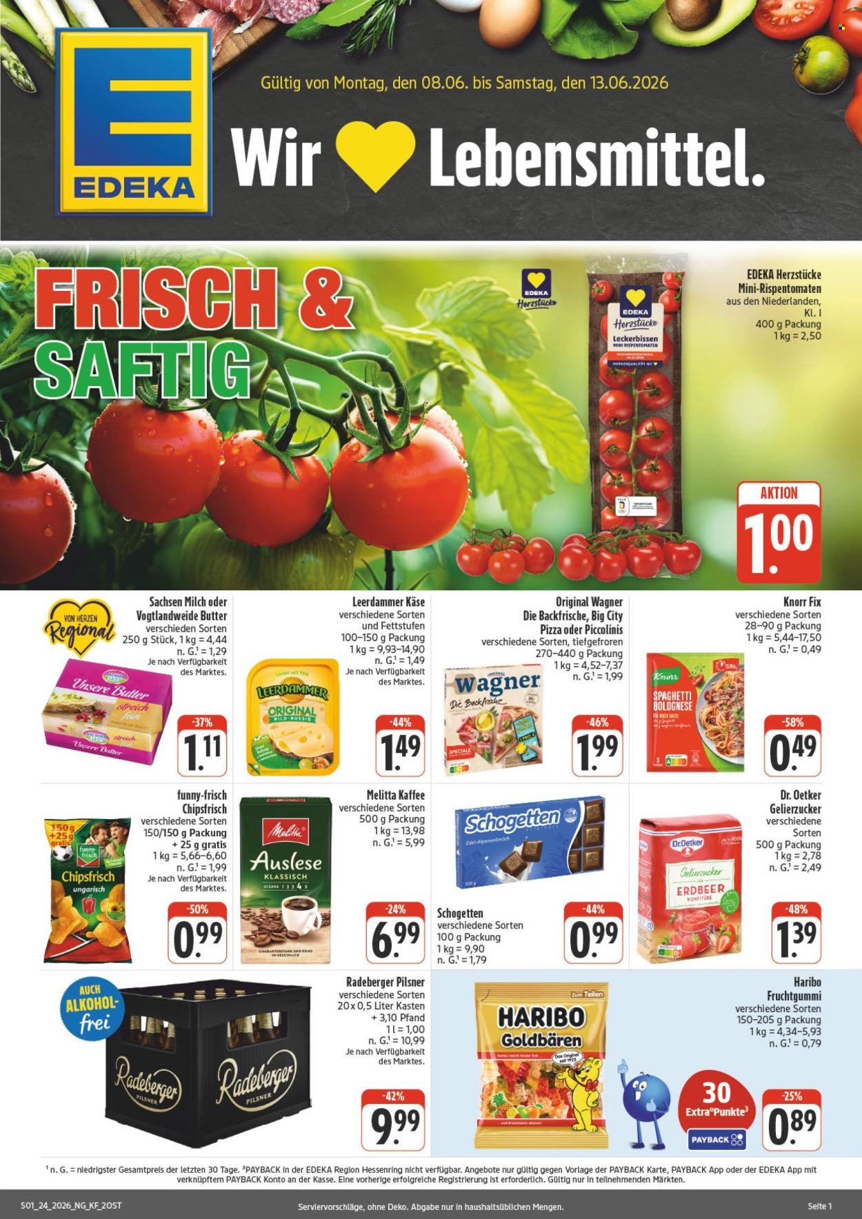 Leták Edeka - 8.6.2026 - 13.6.2026. Strana 1