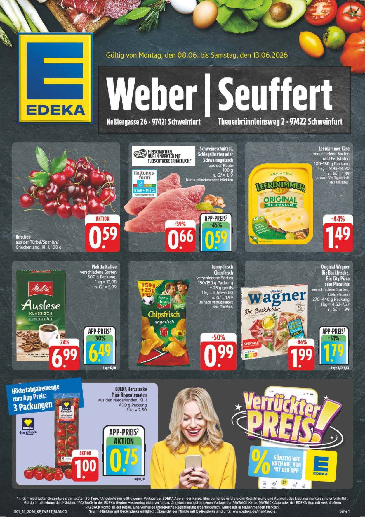 Leták Edeka - 8.6.2026 - 13.6.2026. Strana 1