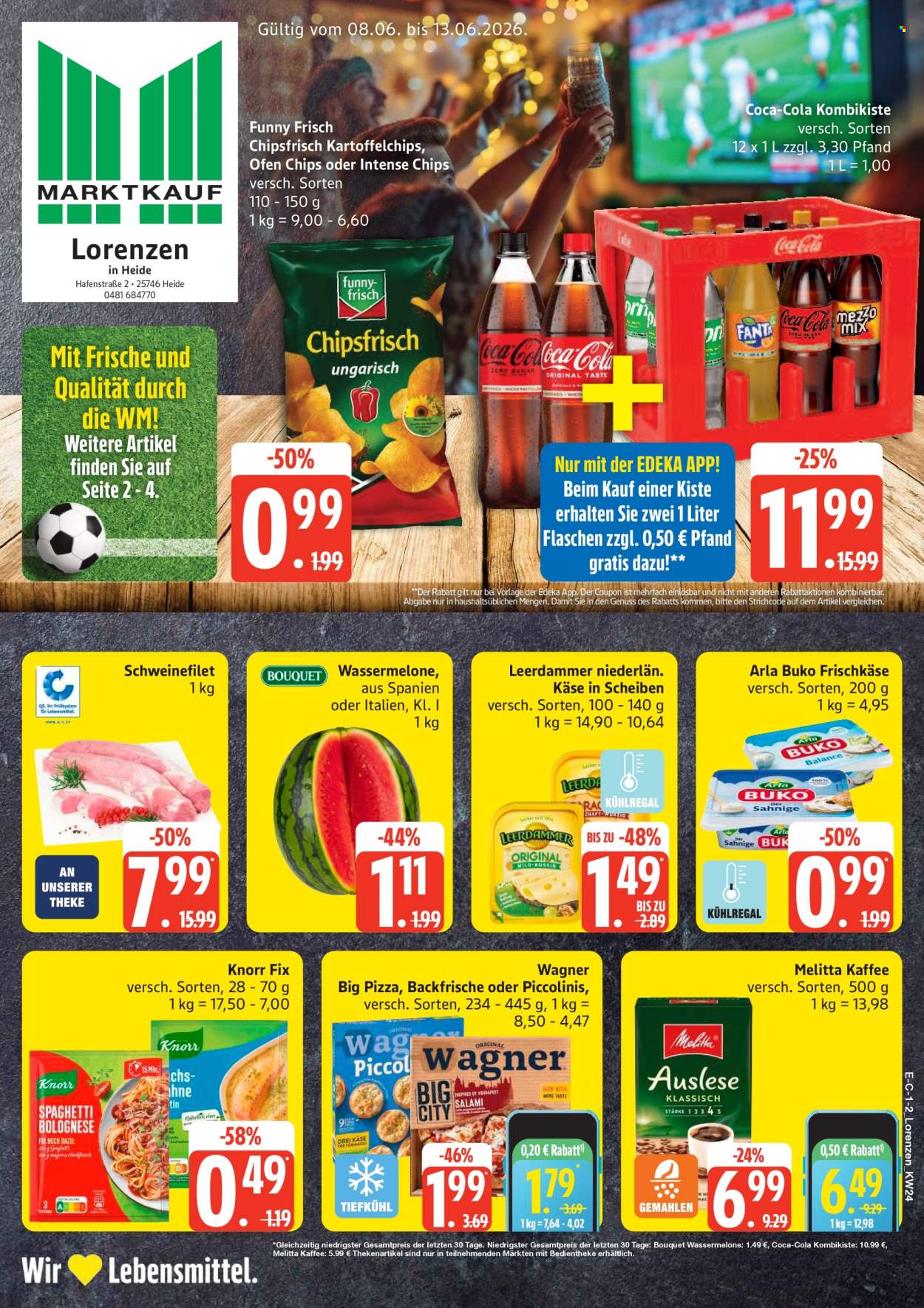 Leták Edeka - 8.6.2026 - 13.6.2026. Strana 1