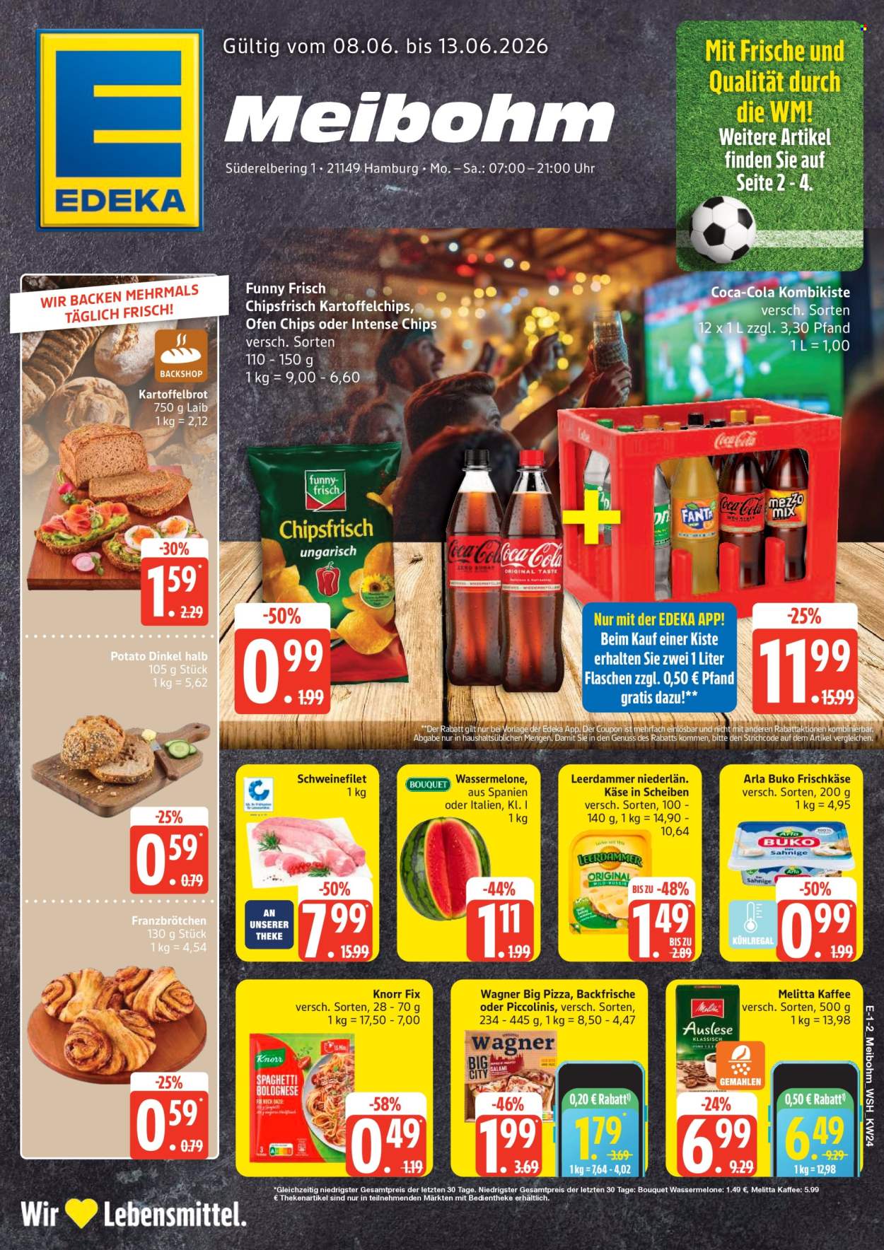 Leták Edeka - 8.6.2026 - 13.6.2026. Strana 1
