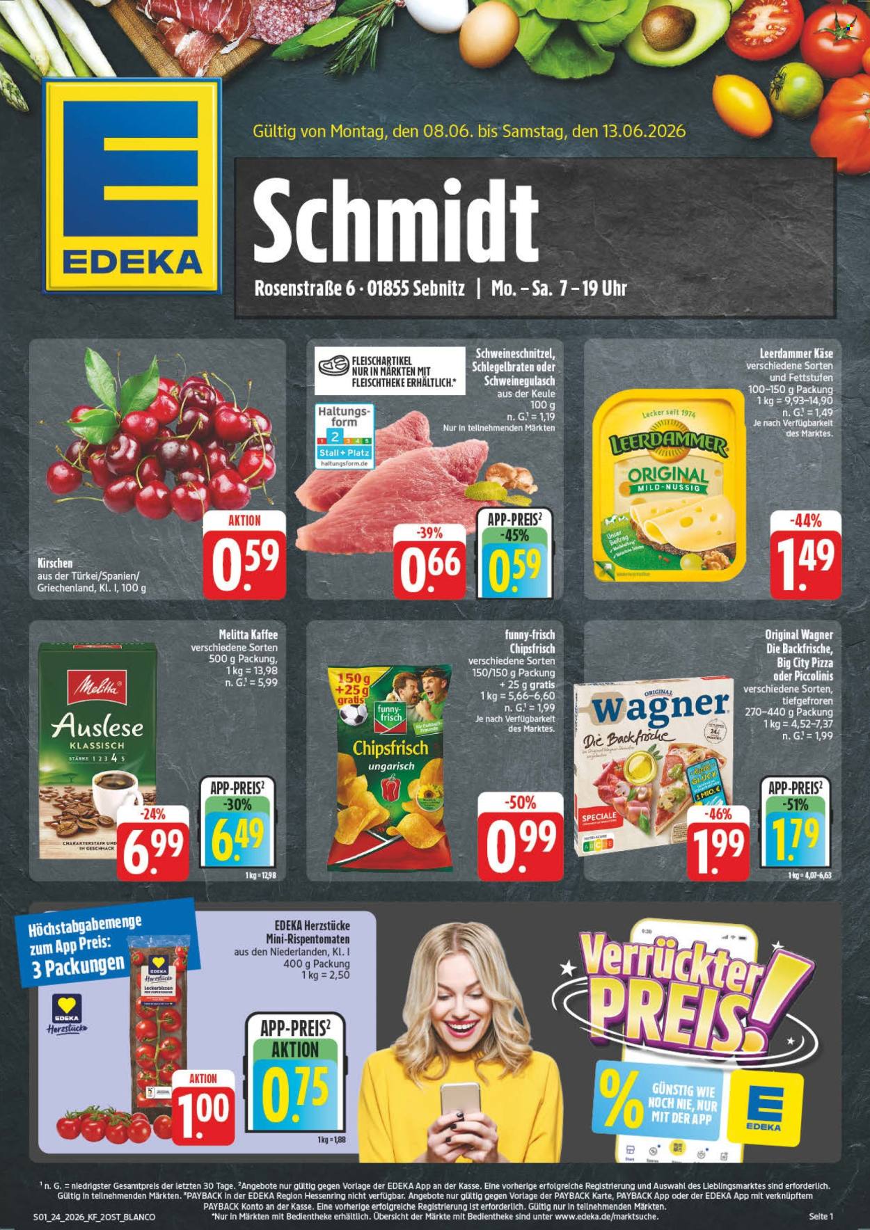 Leták Edeka - 8.6.2026 - 13.6.2026. Strana 1
