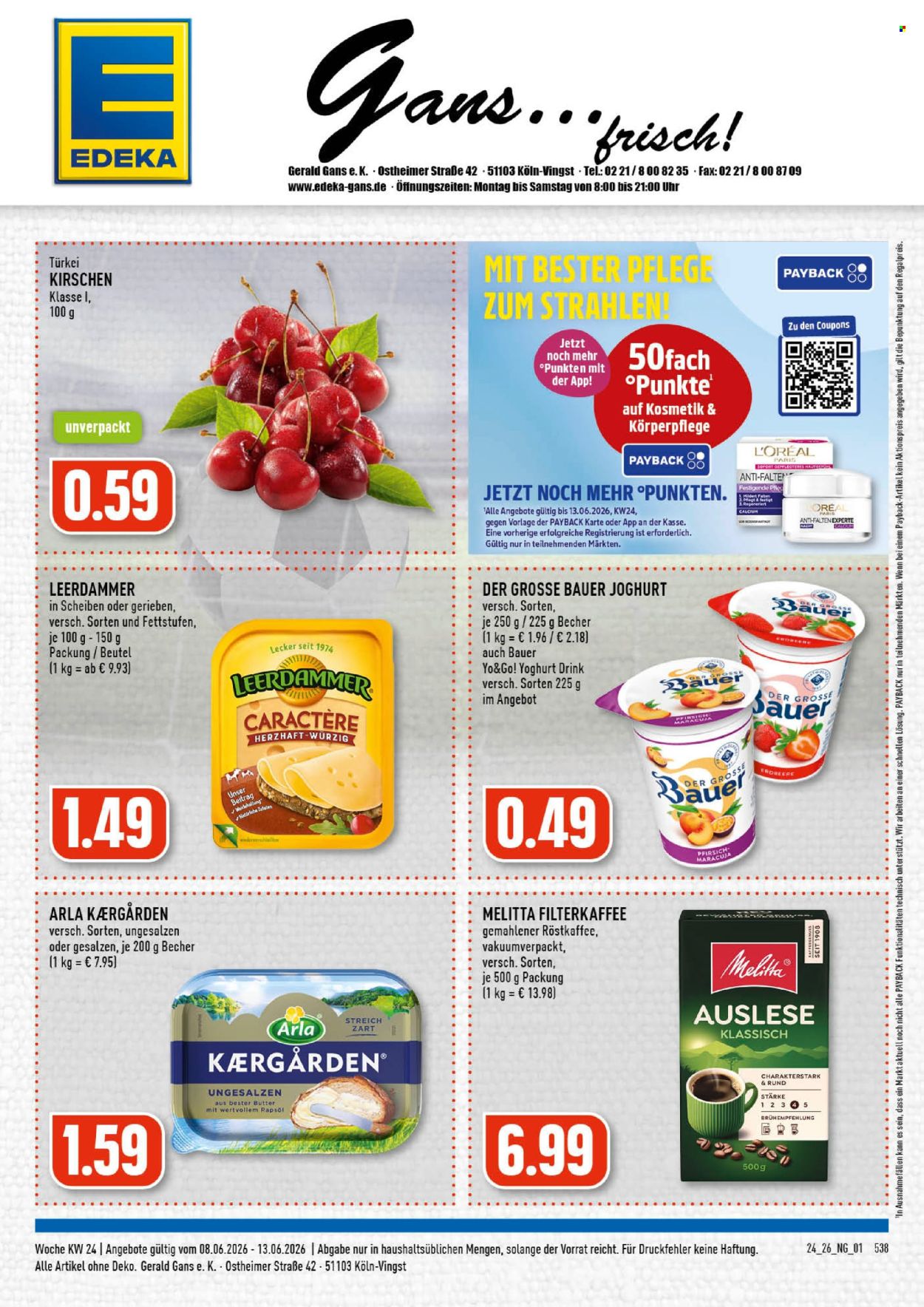 Leták Edeka - 8.6.2026 - 13.6.2026. Strana 1