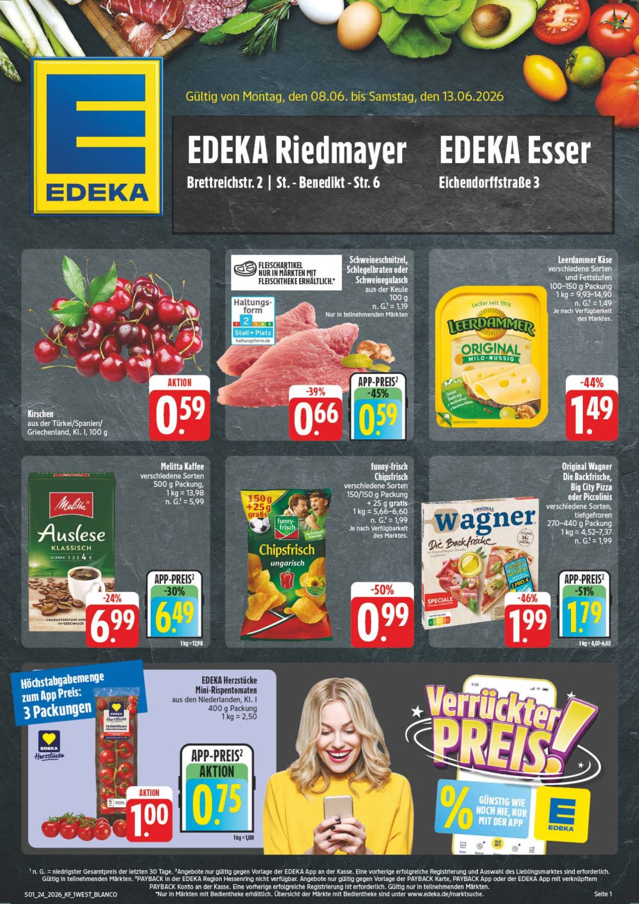 Leták Edeka - 8.6.2026 - 13.6.2026. Strana 1