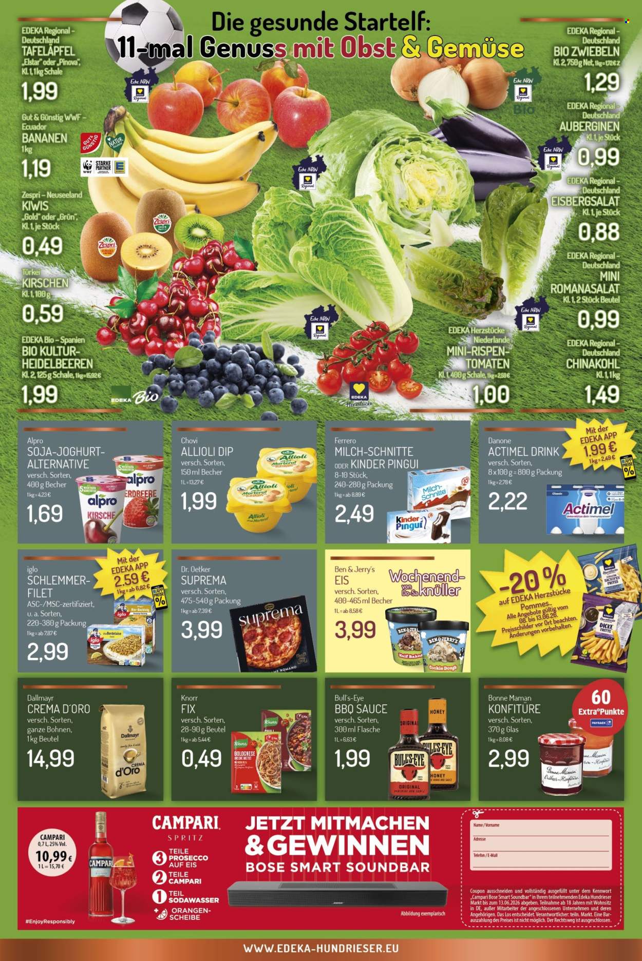 Leták Edeka - 8.6.2026 - 13.6.2026. Strana 4