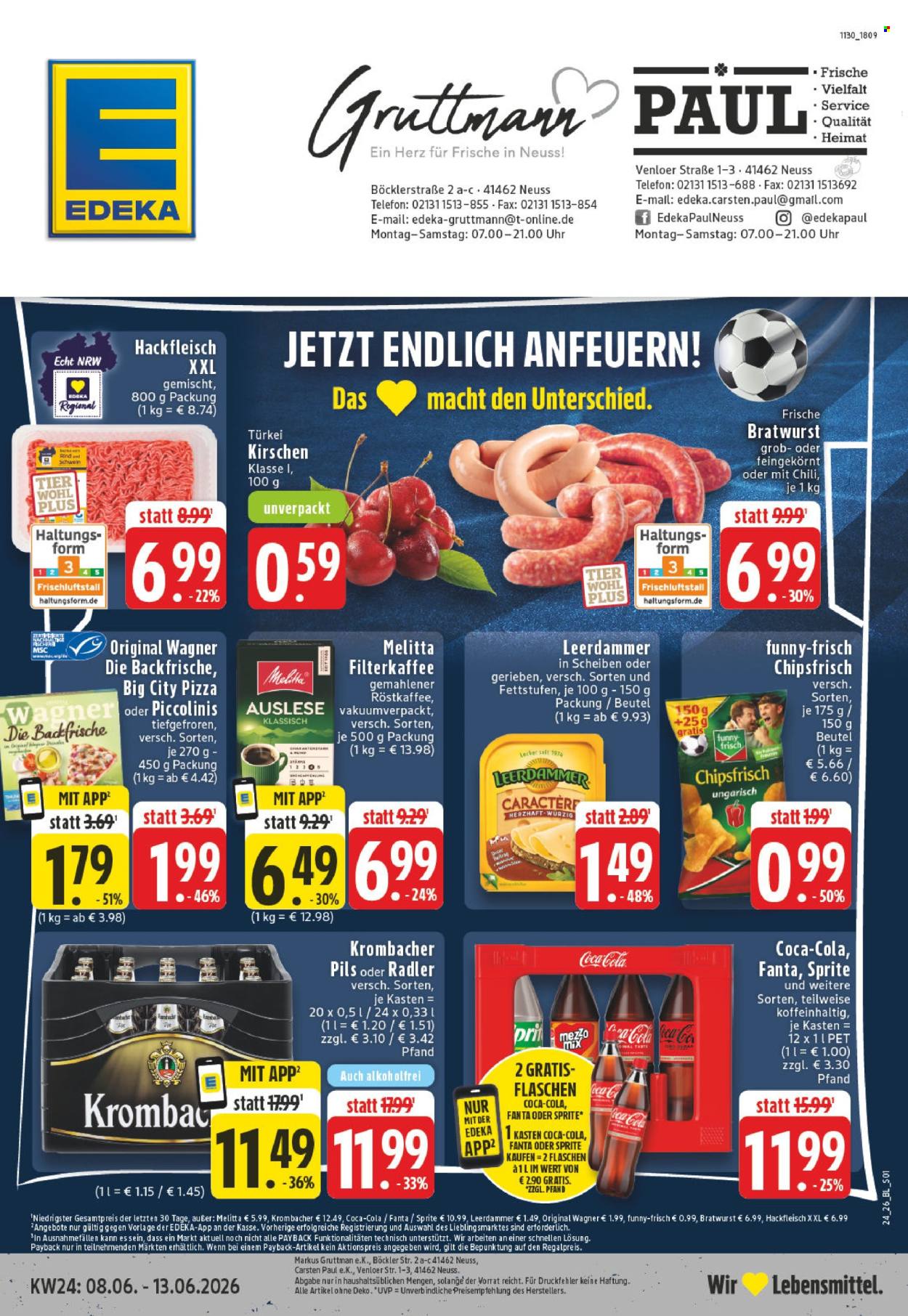 Leták Edeka - 8.6.2026 - 13.6.2026. Strana 1