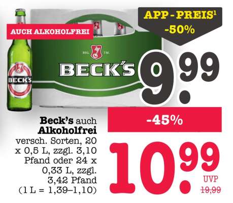 Beck's auch Alkoholfrei